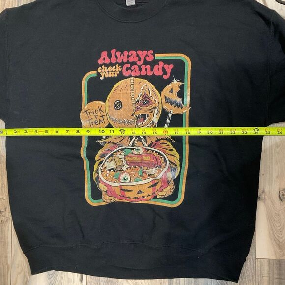 Trick ‘r Treat, Always check your candy, graphic crewneck sweater black size XL - Picture 8 of 9